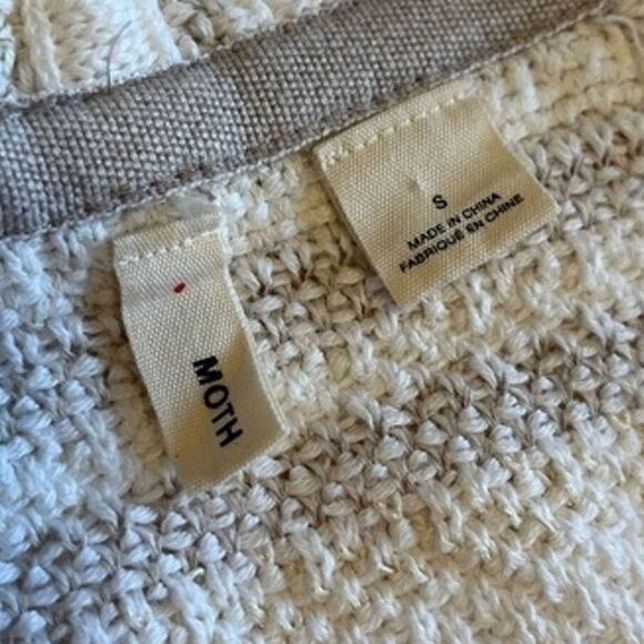 Anthropologie MOTH Mahalia Kimono Cropped Oversized Cardigan Size Small - Picture 4 of 7